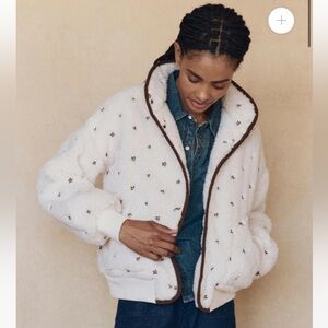 THE GREAT. Blackbird jacket in cream